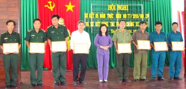 Tân Châu: Sơ kết 5 năm thực hiện công tác phối hợp bảo vệ an ninh quốc gia, giữ gìn trật tự, an toàn xã hội 